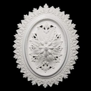 CCR-06V / R440V Dished Oval Part Ceiling Rose Vented