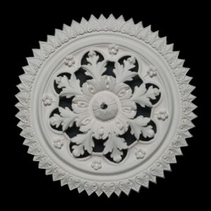 CCR-44AV Small Victorian Flower and Leaf Ceiling Rose Fully Vented