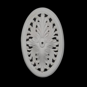 CCR-51V / R454V Leaf Twirl Oval Ceiling Rose Vented