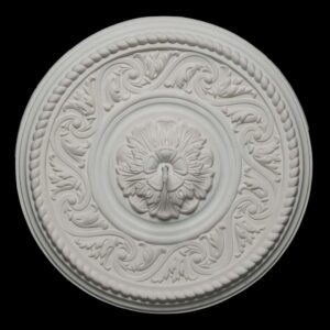 CCR-55P / R289S Volute Rope and Swirl Ceiling Rose Solid