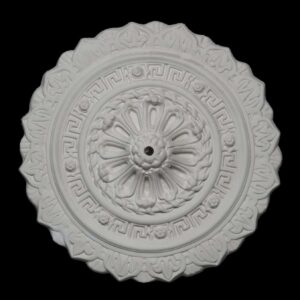 CCR-59P Rope and Daisy Ceiling Rose with Greek Key Solid