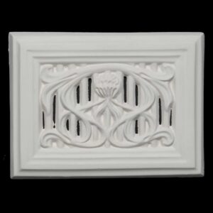 CCV-10 Thistle Crest Large Solid Framed Wall Vent