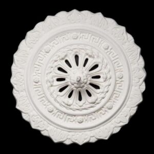CCR-59V Rope and Daisy Ceiling Rose with Greek Key Vented
