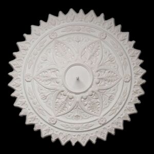 CCR-75P / R230S Leaf, Flower and Fern Ceiling Rose Solid