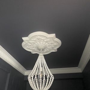 LS-27 Audry  8 light White Beaded Pendant