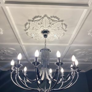 LS-01 Hoodshire 12 Light Chrome Pendant