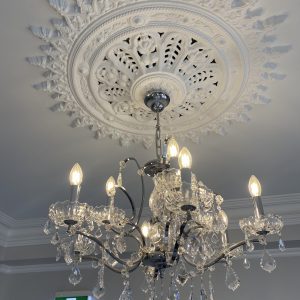 LS-10 Salisburgo 9 light Chrome Crystal Chandelier