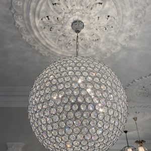 LS-22 Rigoni 8 light Crystal Ball Pendant