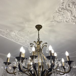LS-23 Rivoli 16 light Bronze Crystal Pendant