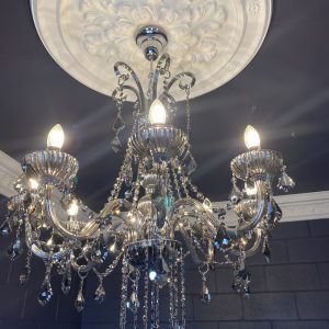 LS-26 Avenue 8 light Chrome Crystal Chandelier