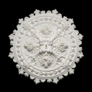 CCR-03P / R240S Rosebowl Smaller Fringe Ceiling Rose Solid
