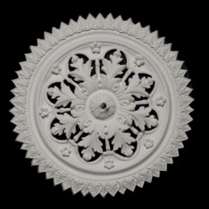 CCR-44V / R348V Small Victorian Flower and Leaf Ceiling Rose Partially Vented