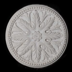 R419S Vintage Snowflake Beaded Leaf Ceiling Rose