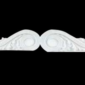 OM33 CEMENT Overmantel Scroll Set (Pair)