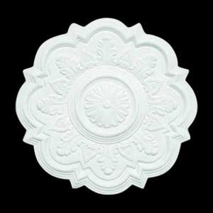 R359S Heart and Leaf Ceiling Rose Solid