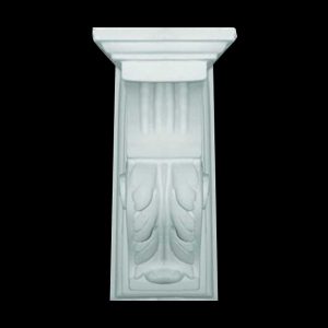Elegant Slim Leaf and Fluted Truss with Cap in Cement