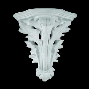Large Curled Anthacus Leaf Truss with Ornamental Cap 430mm x 290mm x 220mm