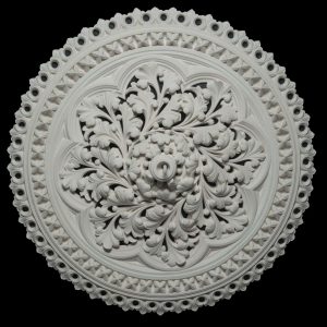 CCR-65P / R014S - Frilled Canterbury Ceiling Rose Solid