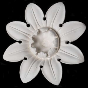 R407S 3D Lotus Flower Petalled Ceiling Rose