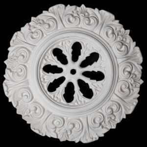 R367V Floral Wheel Ceiling Rose Vented