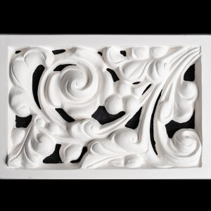 V34 Off-centered Swirl Berry Plaster Wall Vent