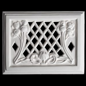 V62 Tulips and Lattice Wall Vent