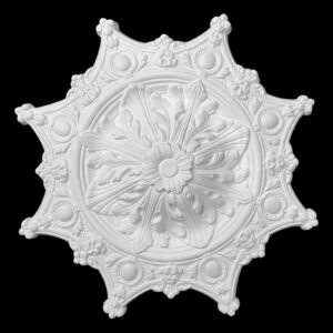 R287S Large Texas Badge Ceiling Rose Solid