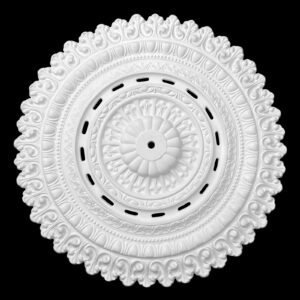 RCH-07V Slotted Egg and Dart Raised Petal Centre Ceiling Rose Vented