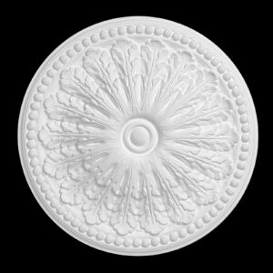 RCH-09S Fanned Bead Leaf Round Ceiling Rose