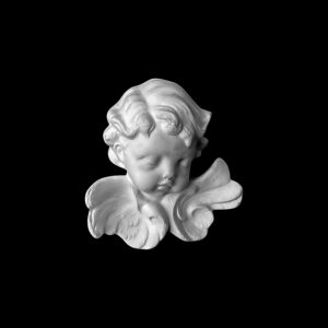 OR04 Small Cherub Face with Eyes Closed