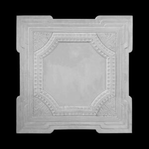RCH-13S Art Deco Square Fluted and Stepped Ceiling Rose